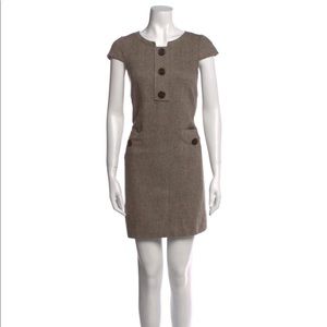 Vera Wang wool herringbone dress